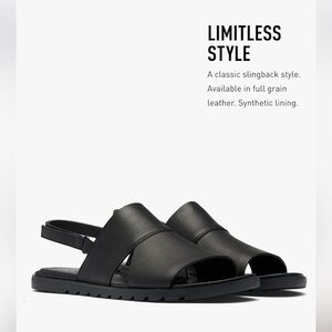 Sorel Women's Black Leather Sandals